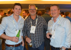 Niels Jacobs (Light4Food), Aad van Ruijven (Hortipar/Dutch Growing Solutions) en René van Haeff (Light4Food)